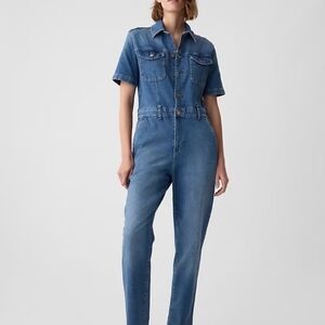 GAP Blue Denim Overalls Relaxed Fit